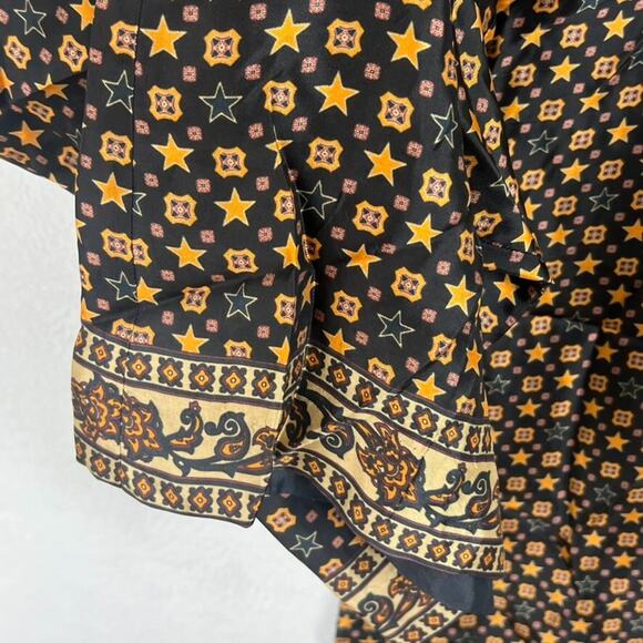 SANDRO Andy Women's  40(US 8) Trouser Pants Viscose Side Zipper Star Logo Print - Picture 3 of 9